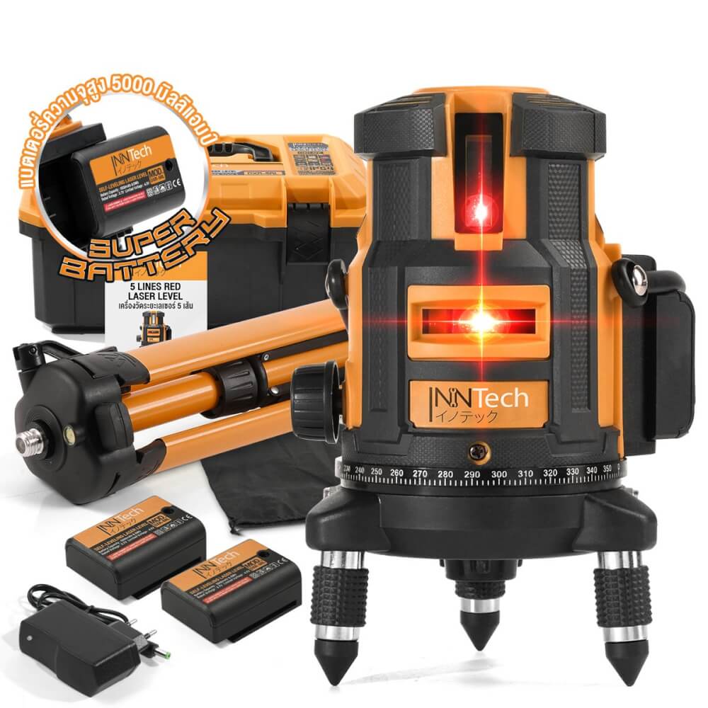 เครื่องวัดระดับเลเซอร์ InnTech รุ่น DXR-5RL 5 เส้น 360 องศา